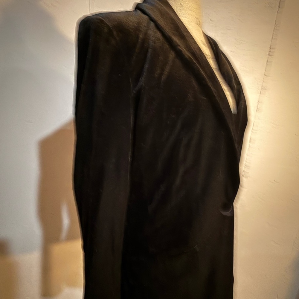 INC International Concepts Midnight Velvet Blazer - Picture 2 of 9